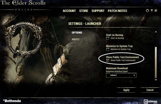 Public Test Server, Elder Scrolls